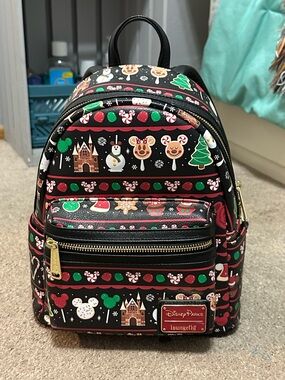 Disney Parks Loungefly Holiday Snacks Backpack